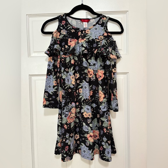 1st Kiss Girls Floral Cold Shoulder Dress – Size 10/12 - Picture 2 of 3